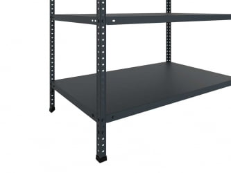 Металлический стеллаж МС 185КД/70кс30/4 Блаcк / MS 185KD/70x30/4 Black
