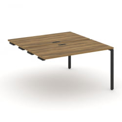 Двойной стол-приставка к опорным тумбам/шкафам CONCEPT CN.DSPR-003 Сандал Янтарный Черный