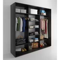 Шкаф-купе 3-х дверный Акцент-Лайт Д3 1800х600 Венге