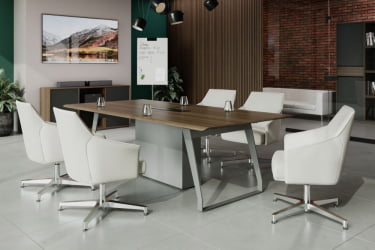 Стол переговорный QUARTZ QZ.0102.BW.GF