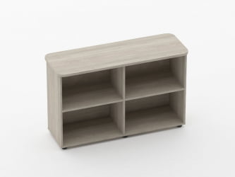 Тумба приставная к столу Glassy 3.18.102 Дуб сантана светлый