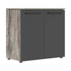 Шкаф с глухими малыми дверьми MORRIS TREND MLC 85.1 Сосна Нордик Антрацит