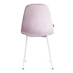 Металлический стул BREEZE (mod. JSC-58) Велюр/металл , 44 х 53 х 86 см, Lavender (лавандовый) HLR26 / белый