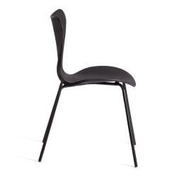 Стул Jacobsen (mod DC 102-1) пластик/металл, 45 х 54.5 х 80 см, Black (Черный) / Black (Черный)