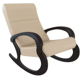 Кресло-качалка Кемпинг Гарда экокожа Крем