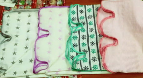 Балдахин для кроватки сиреневые звезды на белом