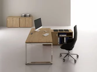 Стол рабочий, прямолинейный ГЛОСС ЛИНЕ НСР-О.005.2 Теаквоод / GLOSS LINE Teakwood