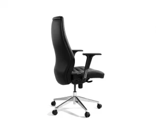 Кресло руководителя Лорд экокожа Черный