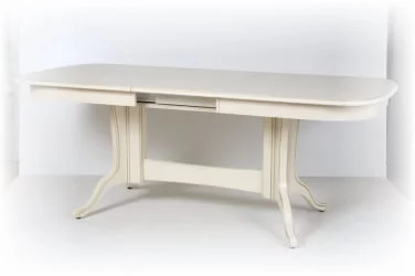 Стол обеденный раскладной Лира-3 (1,4м) тон 2М с золотой патиной