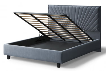 Кровать Леона, 2000 x 1400 мм, серый