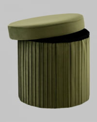 Пуф складной с ящиком Store Round травяной