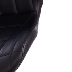 Барный стул AVIONIC (mod. KY712A) металл/экокожа, 45*53*86-107 см, черный/хром