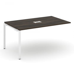 Проходной наборный элемент переговорного стола CONCEPT CN.NPRG-014 Дуб Мали Белый