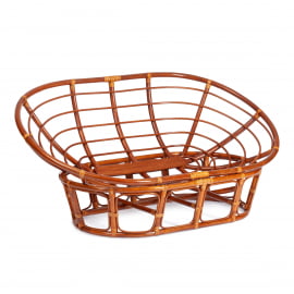 Диван MAMASAN/МАМАСАН 23/02 W /с подушкой/ подушка 182х119 см, 169х102х80 см, Cognac (коньяк), ткань, коричневый, 3М7-147