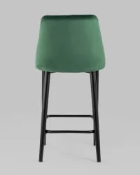 Стул полубарный Диего велюр Зеленый