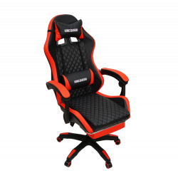 Кресло 892-1 цвет черный/красный с массажем 892-1-black-red-mass