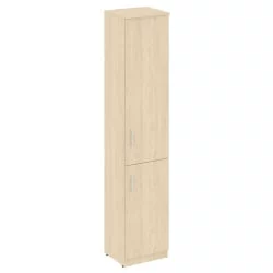 Шкаф высокий узкий правый (1 низкая дверь ЛДСП, 1 средняя дверь ЛДСП) NOVA S В.СУ-1.3 R Бук Артизан