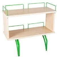 Полка задняя двухъярусная Polka_zz 1/600 (Polka_zz 7/600) Клен Зеленый