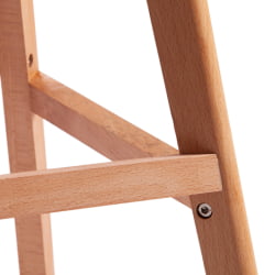 Стул барный TULIP BAR (mod. C1014H) пластик/дерево, 57 х 48 х 104 см, серый 024 /натуральный