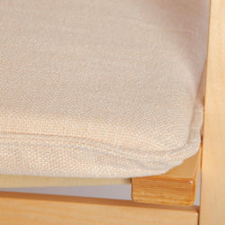 Кресло-качалка mod. AX3005 дерево береза, ткань: полиэстер/хлопок, 61х94,5х104 см, дерево: дуб #3, ткань бежевая 1501-4