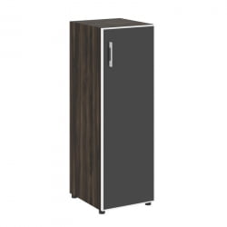 Шкаф узкий Ялта ЛТ.СУ-2.4 Р (Р) блаcк Дуб Мали/Стекло Блаcк 400*450*1195 / LT.SU-2.4 R (R) black Black