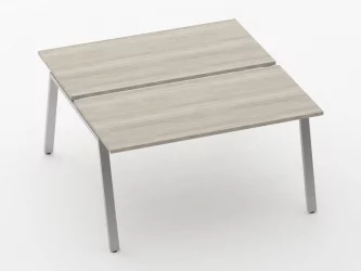 Письменный стол для двоих Deka Л-обр. каркас 73.145.14 Дуб Сантана светлый