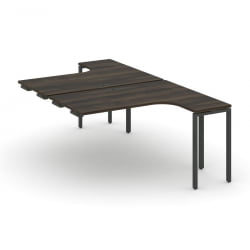 Рабочая станция-приставка к опорным тумбам CONCEPT CN.DSAPR-001 Дуб Мали Антрацит