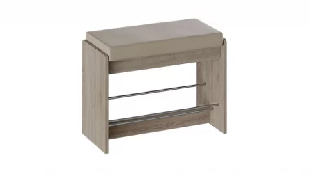 Тумба Тайм тип 1 Дуб Сонома трюфель/Кожзам бежевый