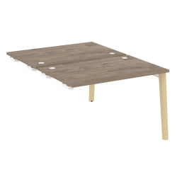 Стол-приставка двойной к опорным элементам ONIX WOOD OW.D.SPR-2.8 Тиквуд Темный/Светлый