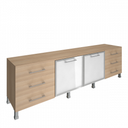 Тумба модульная четырехсекционная YALTA LT-TS 4.2L Акация Лорка