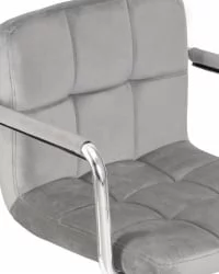 Офисное кресло для персонала DOBRIN TERRY Серый велюр MJ9-75