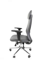 Офисное кресло CHAIRMAN 500 ЛЮКС (LUX) ЭКО экокожа Серый