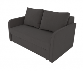 Серый диван Лоджия Велюр (Berhouse) Цвет фасада: Темно серый Велюто 32; Тип: Прямой; Материал фасада: Металл/Велюр