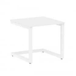 Журнальный стол HOME OFFICE VR.SP-2-58.G Белый Бриллиант/Белый металл