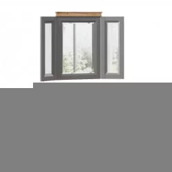 Стол туалетный Амели с зеркалом Оникс серый