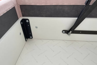 Односпальная кровать с подъемным механизмом Бест (Софа) КМ.S-15 нежно-розовый (велюр)