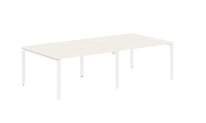 Бенч-система 4-местная EDIS EUWST 2713 Ясень Траун Белый