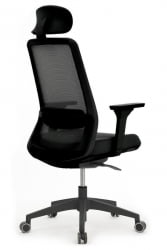 Кресло Ворк В-218C БЛАCК Черный / Work W-218C BLACK