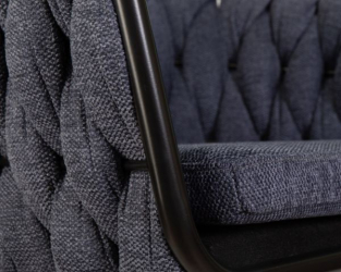 Стул барный DOBRIN LEON (синяя ткань (LAR-275-29)) 2 шт