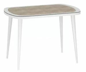 Стол Сочи-3 Белый Крокодил капучино