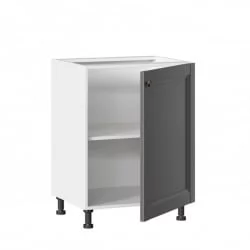 Тумба кухонная 600 Амели-3 ЛД 299.050.000.007 Белый Оникс серый