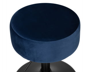 Пуф DOBRIN DANNY BLACK (синий велюр (MJ9-117))