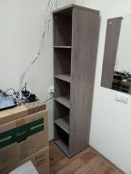 Шкаф высокий открытый Twin 16.16.12 Дуб Верцаска