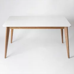 Стол обеденный Пегас 160x95 Морилка Дуб золотой Эмаль белая