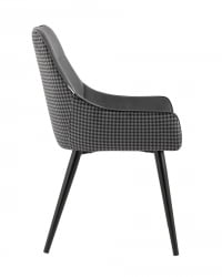 Стул Джоан велюр Серый гусиная лапка