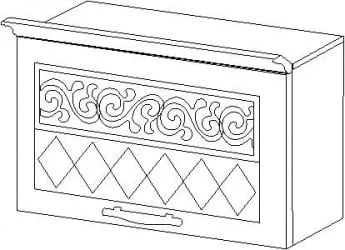 Шкаф над вытяжкой Тиффани 19.14