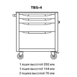 Тележка инструментальная TBS-4 синий