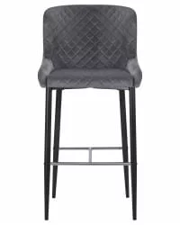 Стул барный DOBRIN CHRISTIAN 75 Темно-серый велюр V108-91