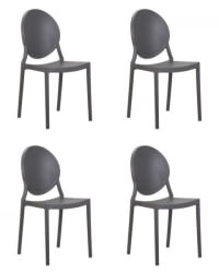 Стул обеденный DOBRIN ALBERT (цвет серый) 4 шт