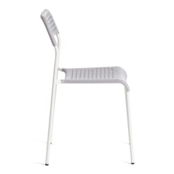 Металлический стул ADDE (mod. C-049) металл/пластик, 39 х 49 х 78 см, Grey (серый) /White (белый)